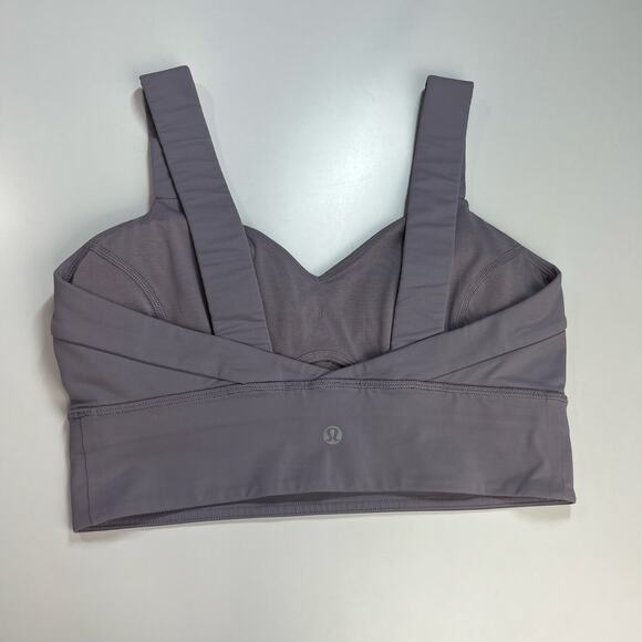 Lululemon Wild‎ Twist Bra Dusty Dawn Size 8 Sports Bra Light Purple - Picture 7 of 12